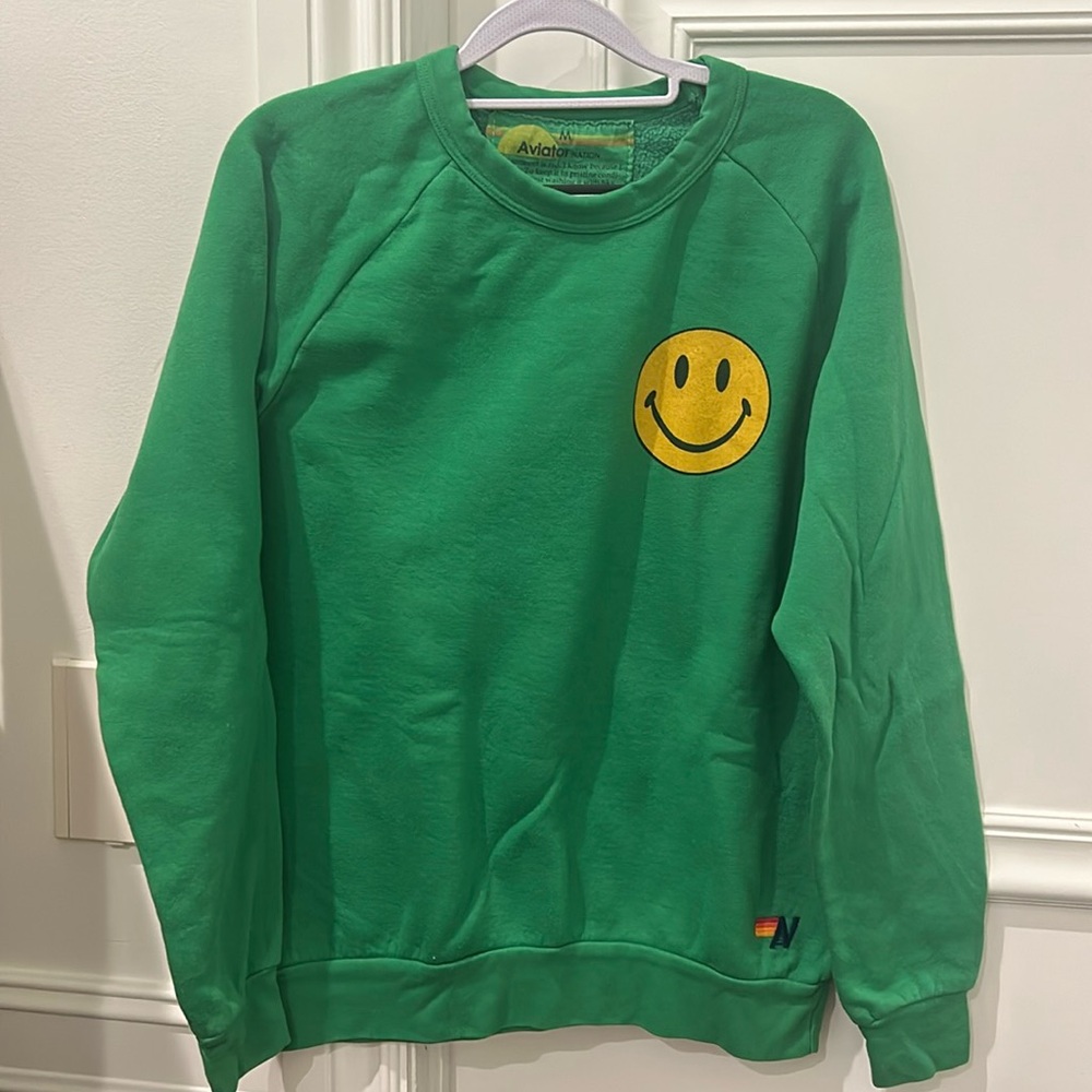 Green Aviator Nation crewneck